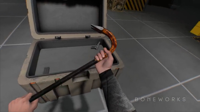 VR游戏《Boneworks》预告展示了《半条命》装备撬棍